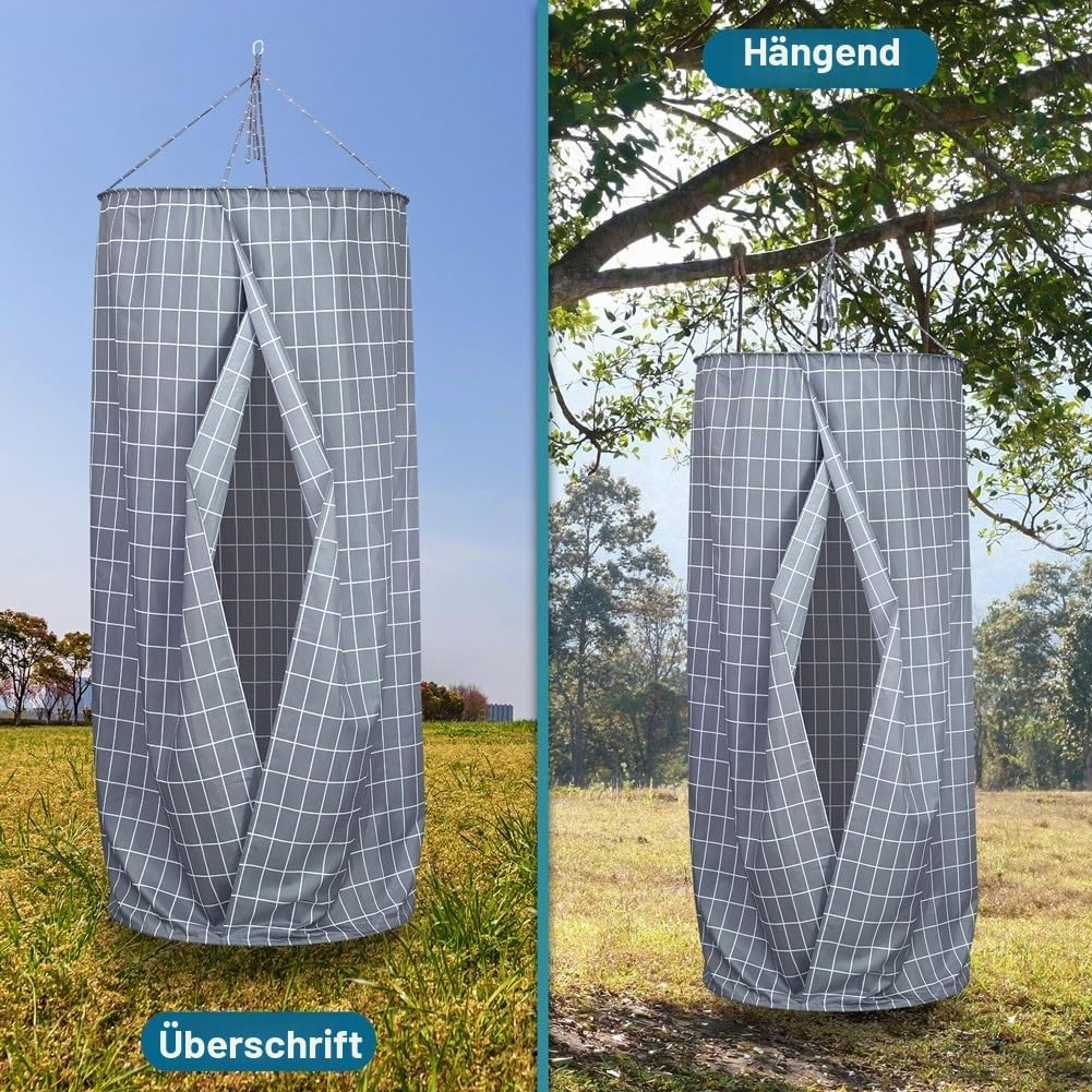 Pop up Umkleidezelt Toilettenzelt Tragbar Camping Duschzelt Mobile Outdoor Privatsphäre WC Zelt 80 x 200cm (Farbe : A)
