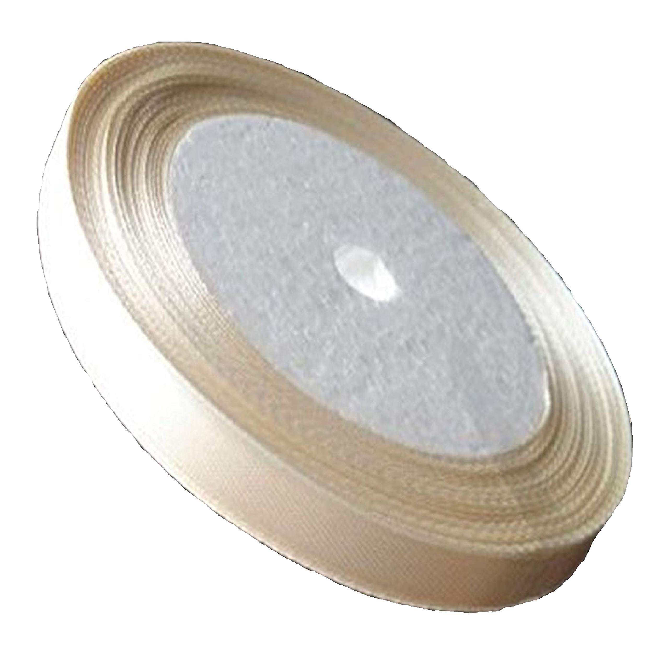Gcs London Cream 22 Meters Satin Ribbon 10Mm (Cream) For Gifts Wrap, Sew, Party, Decorations, Events, Dress, Bows And Much More