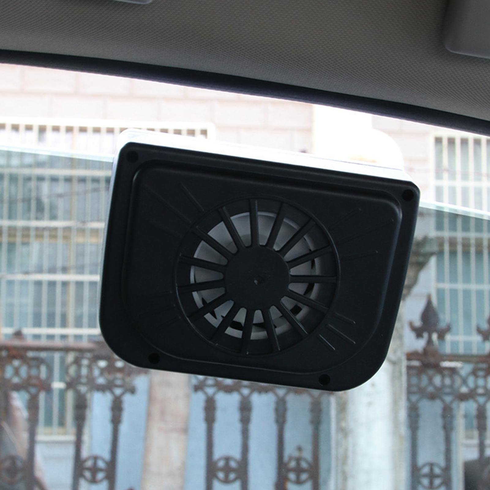 Pw Tools Small Car Window Fan Solar Powered, Car Solar Exhaust Fan, Solar Car Fan Window Vent, Solar Powered Car Fan, Car Ventilator Window Solar Ventilator, Car Exhaust Fan Car Radiator