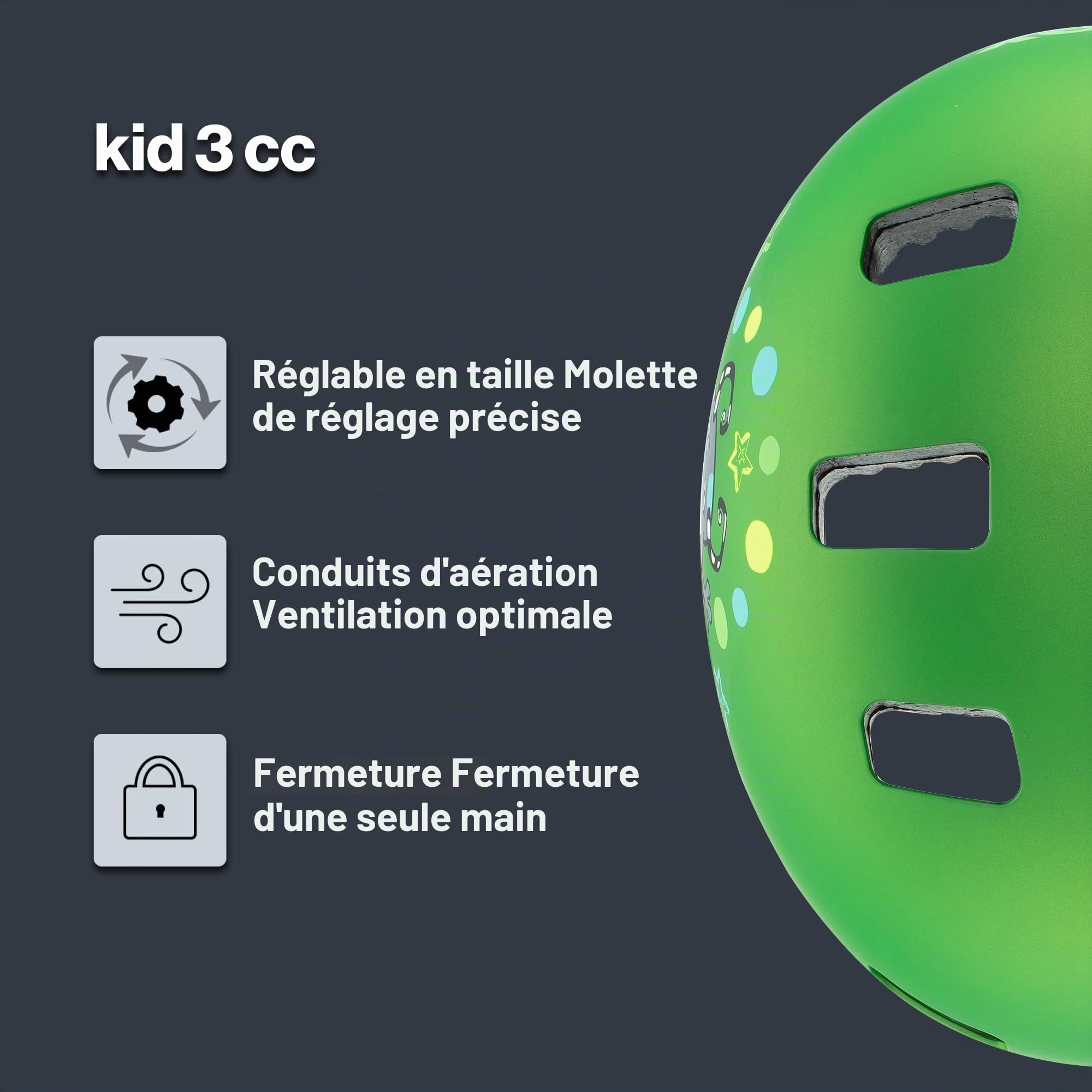 uvex kid 3 cc, casque de bicyclette Jeunesse unisexe
