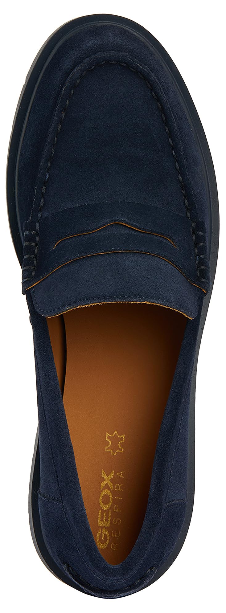 Geox D Spherica Ec1 A, Mocassino Donna, Blu Navy, 42 EU
