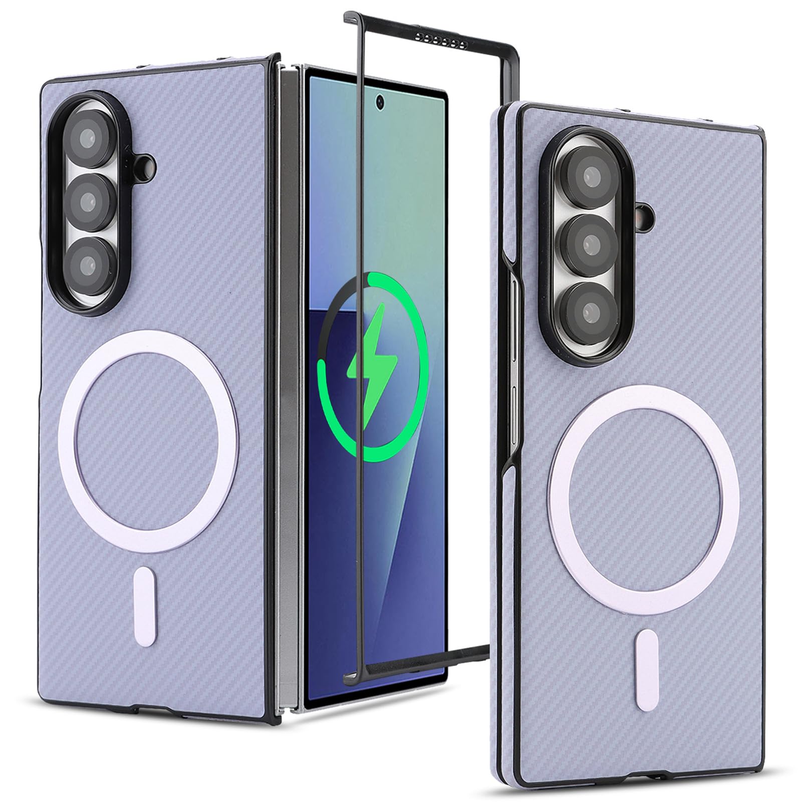 Custodia Antishock Per Samsung Galaxy Z Fold 8 Ultra, Carbonio Slim