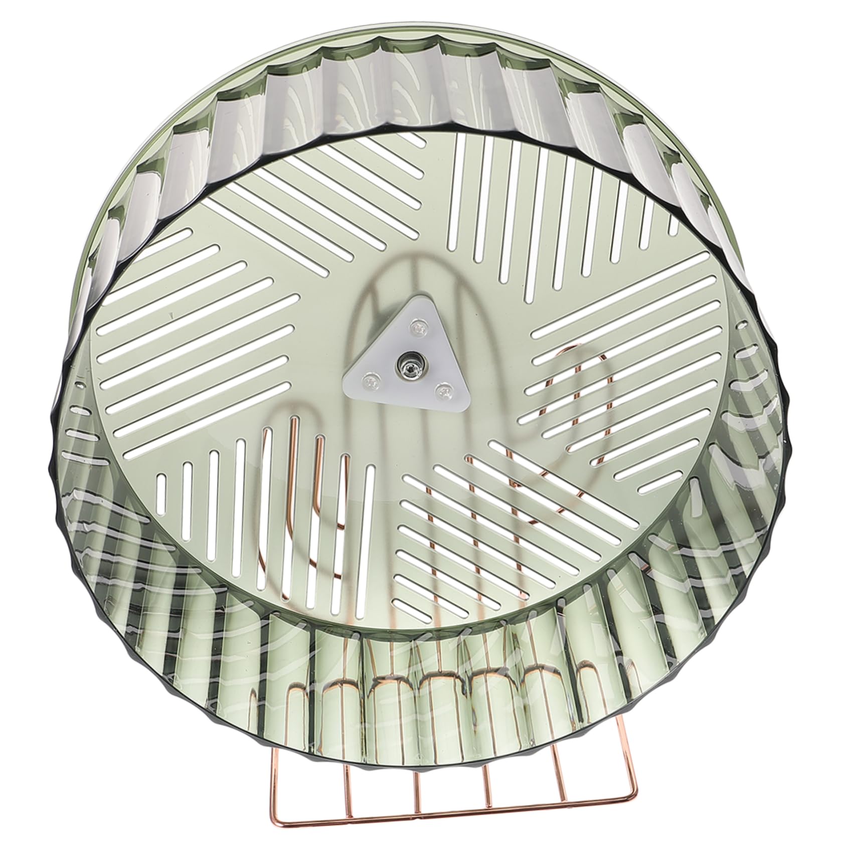 ibasenice Roue Silencieuse pour Hamster en Plastique et Alliage Base Stable, Accessoire pour Cage et Sport des Petits Animaux