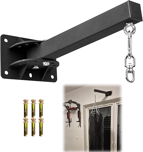 Soporte de pared para colgar bolsas pesadas, colgador ajustable para bolsa de boxeo, 7 posiciones ajustables, soporte de pared para boxeo, Muay Thai