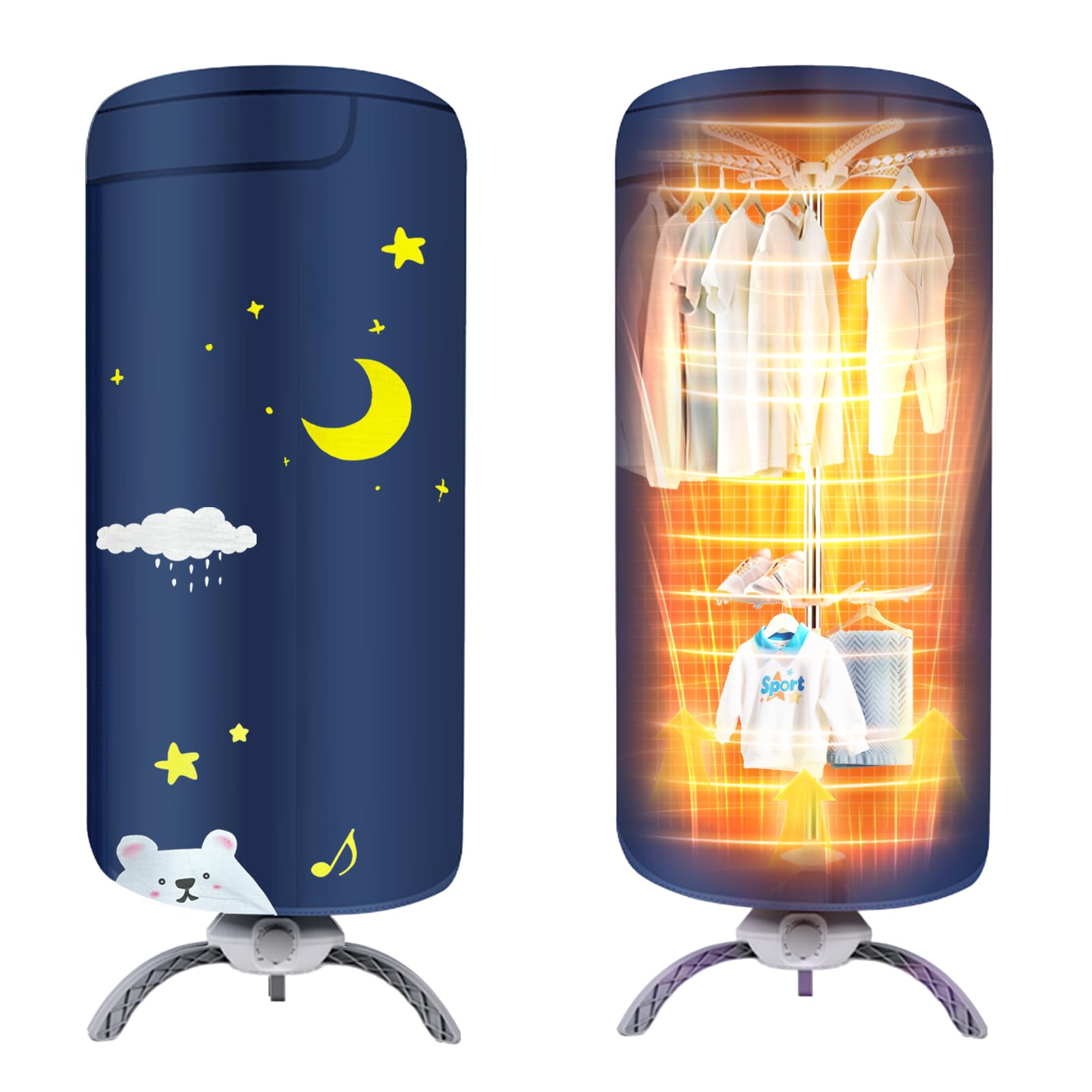 SAMTANGFAI Portable Clothes Dryer for Apartment, RV and