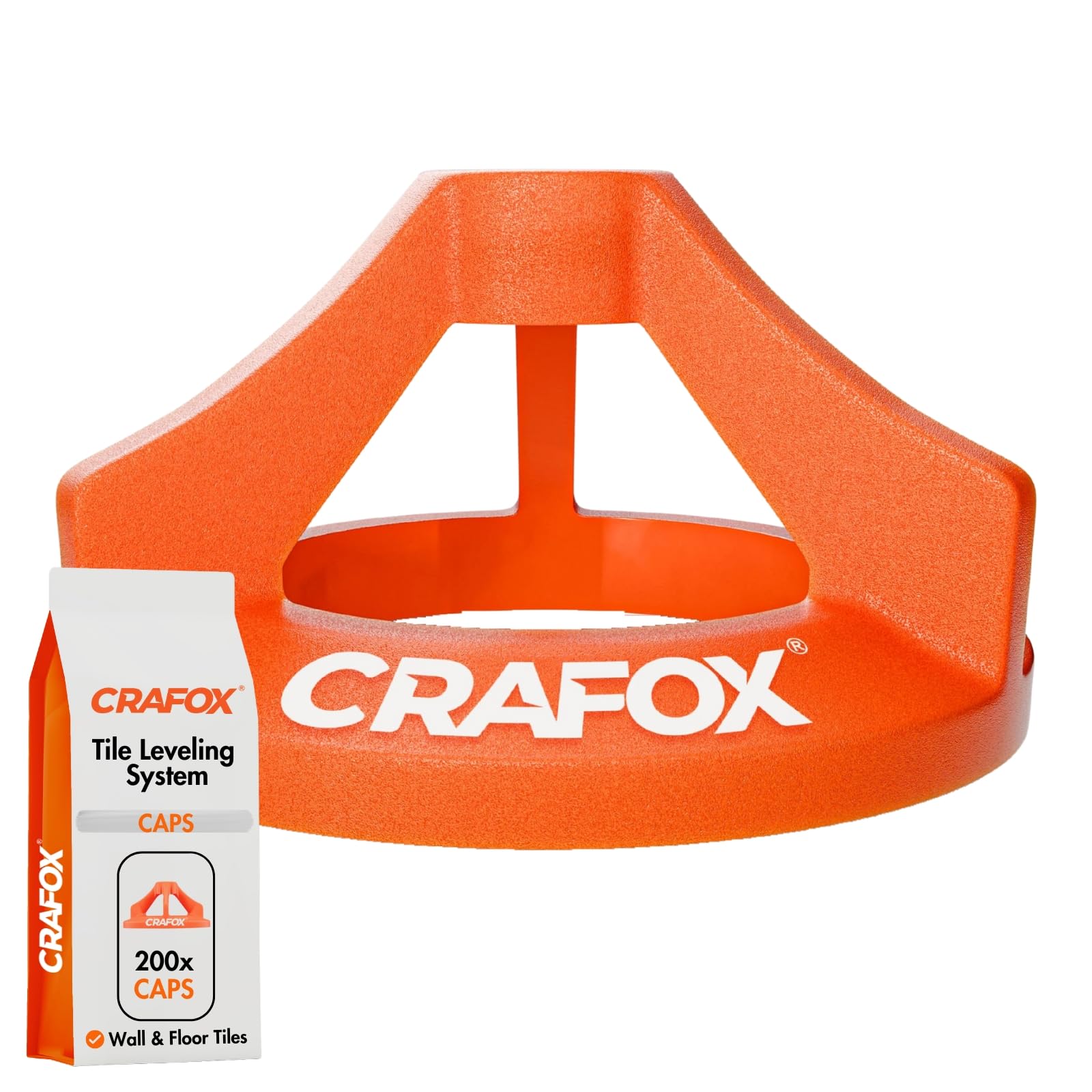 CRAFOX® Tile Leveling System Accessories | 200x Reusable Caps | Professional Tile Levelling Aid | Compatible with All CRAFOX® Threaded Clips | Perfect for Flawless Tiling