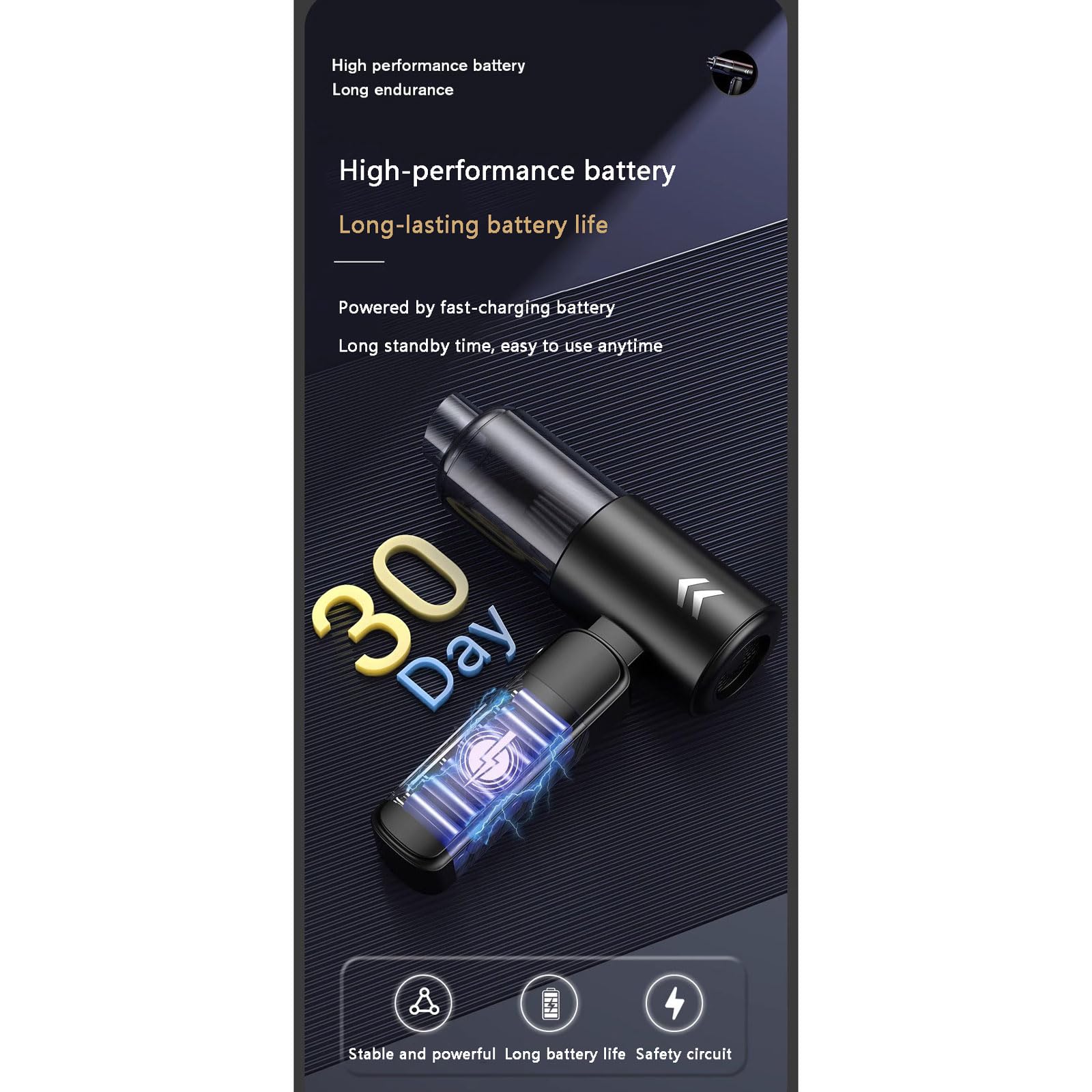aspiradora para Coche, Aspiradora portátil 4 en 1 for Coche con tecnología de Carga rápida