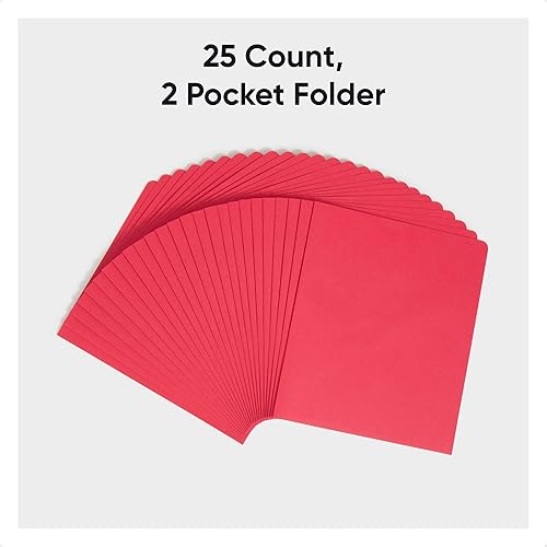 Vista 21 de Smead 87850 - Carpeta de 2 bolsillos con peso pesado, hasta 100 hojas, tamaño carta, colores surtidos, 25 por caja Gris