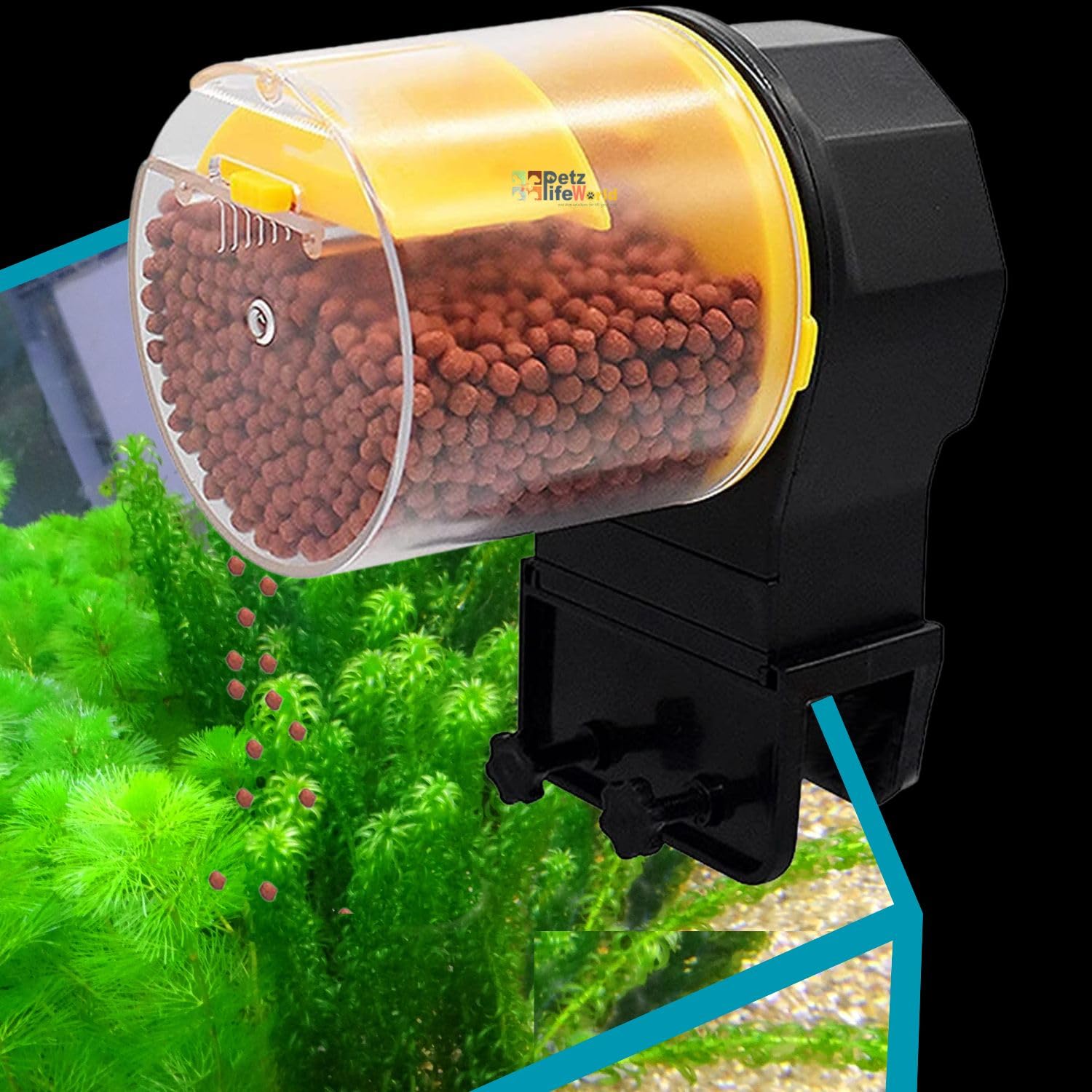 VAYINATO® Aquarium Fish Tank Automatic Plastic Fish Food Feeder with Free 2 Dispenser 50G/100G | Random Colour (Pack of 1) by Petzlifeworld (B0C73RC3XP) Amazon Price History, Amazon Price Tracker
