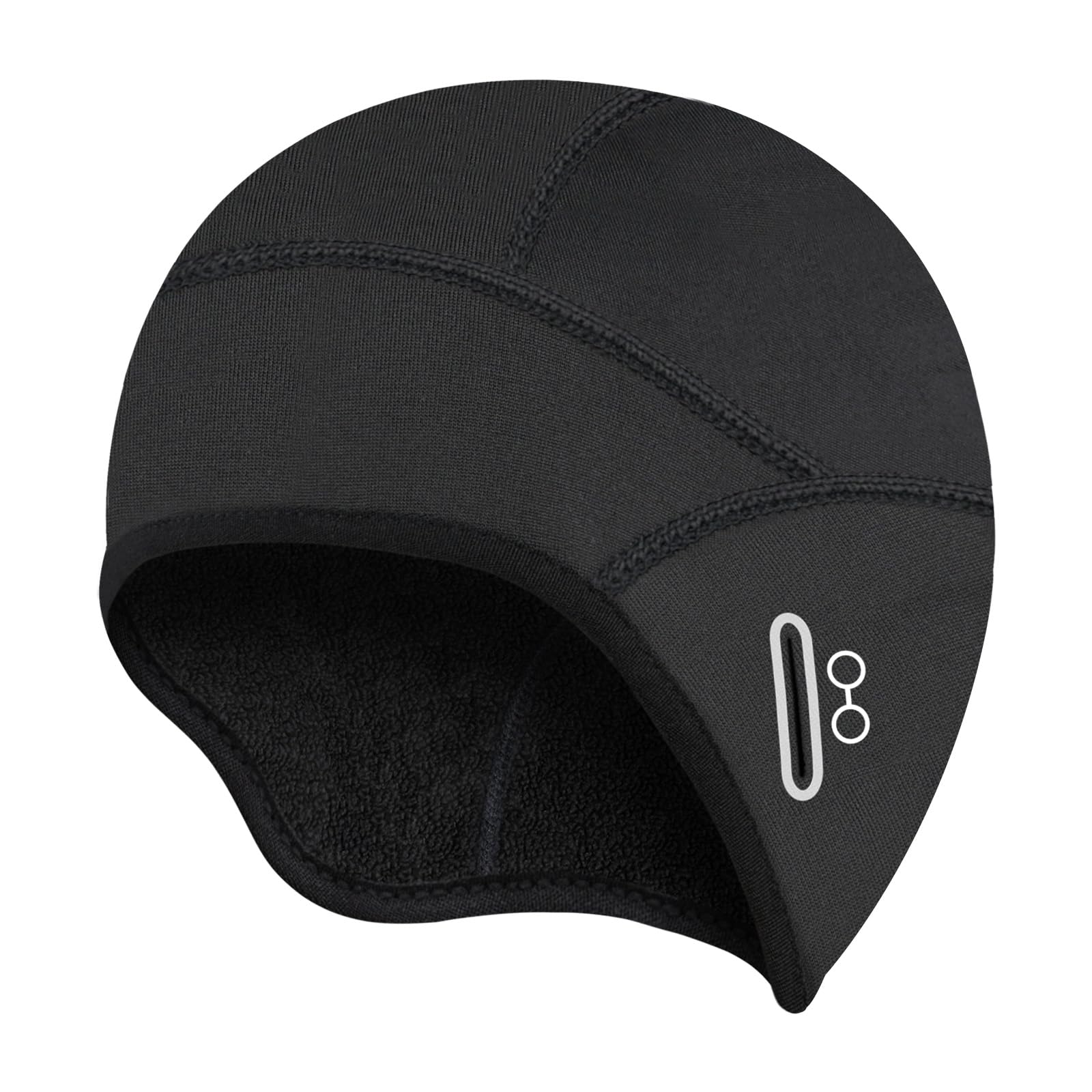 HAZENS Fahrradmütze Warm Winddicht Fahrradmütze unter Helm Atmungsaktiv Helm-Unterziehmütze für Herren & Damen Fahrradkappe Sportmütze Laufmütze Bike Warm Cap Wintermütze