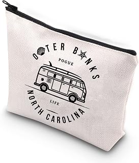 WCGXKO TV Show Inspired Pogue Life North Carolina Zipper Pouch Makeup Bag for Fans (Pogue Life CA)