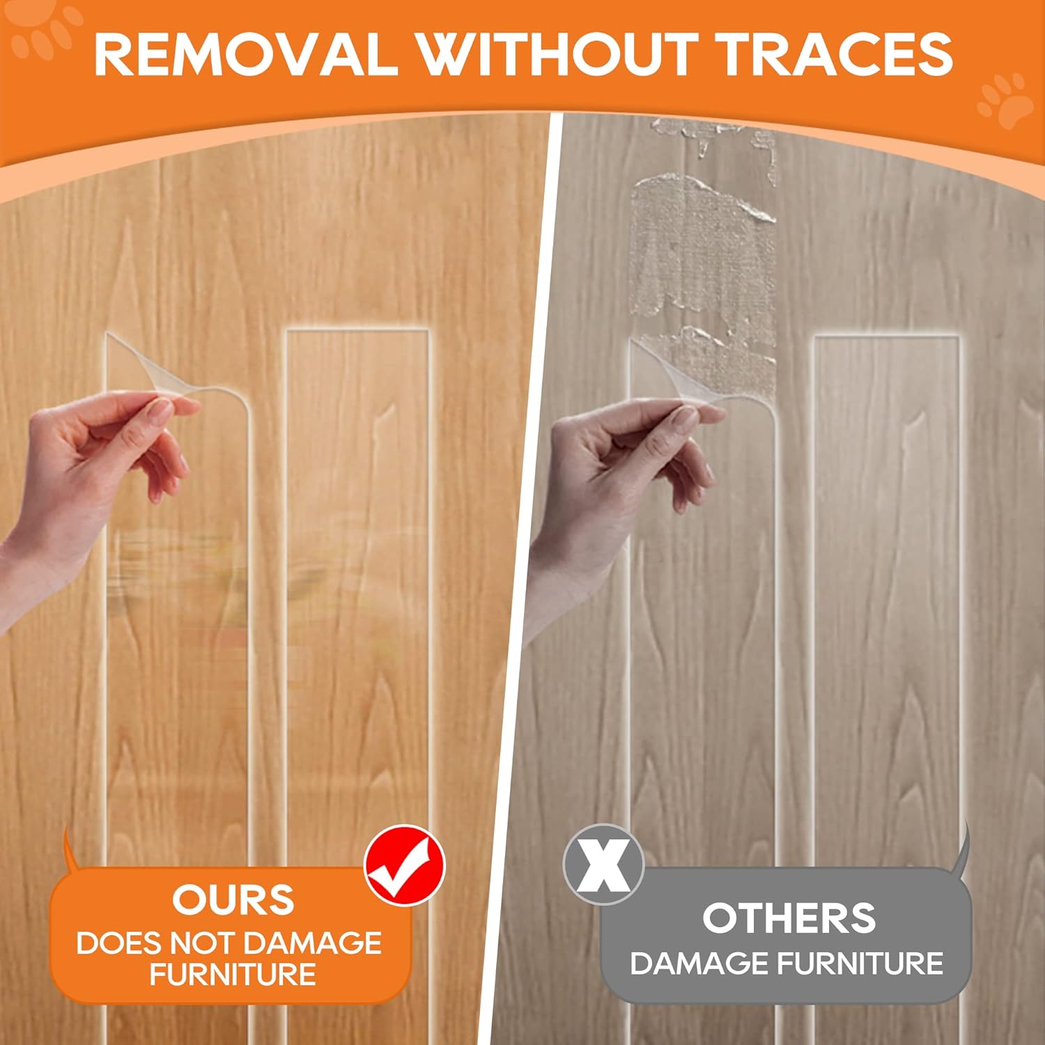 review Door Protector from Dog Scratching, Window Sill Protector, Clear Sided Shield Protection Barrier Anti Cat, Dog Scratching, Slobbering, and Clawing Furniture, Glass, Car Door, Couch 4in x 16.4ft