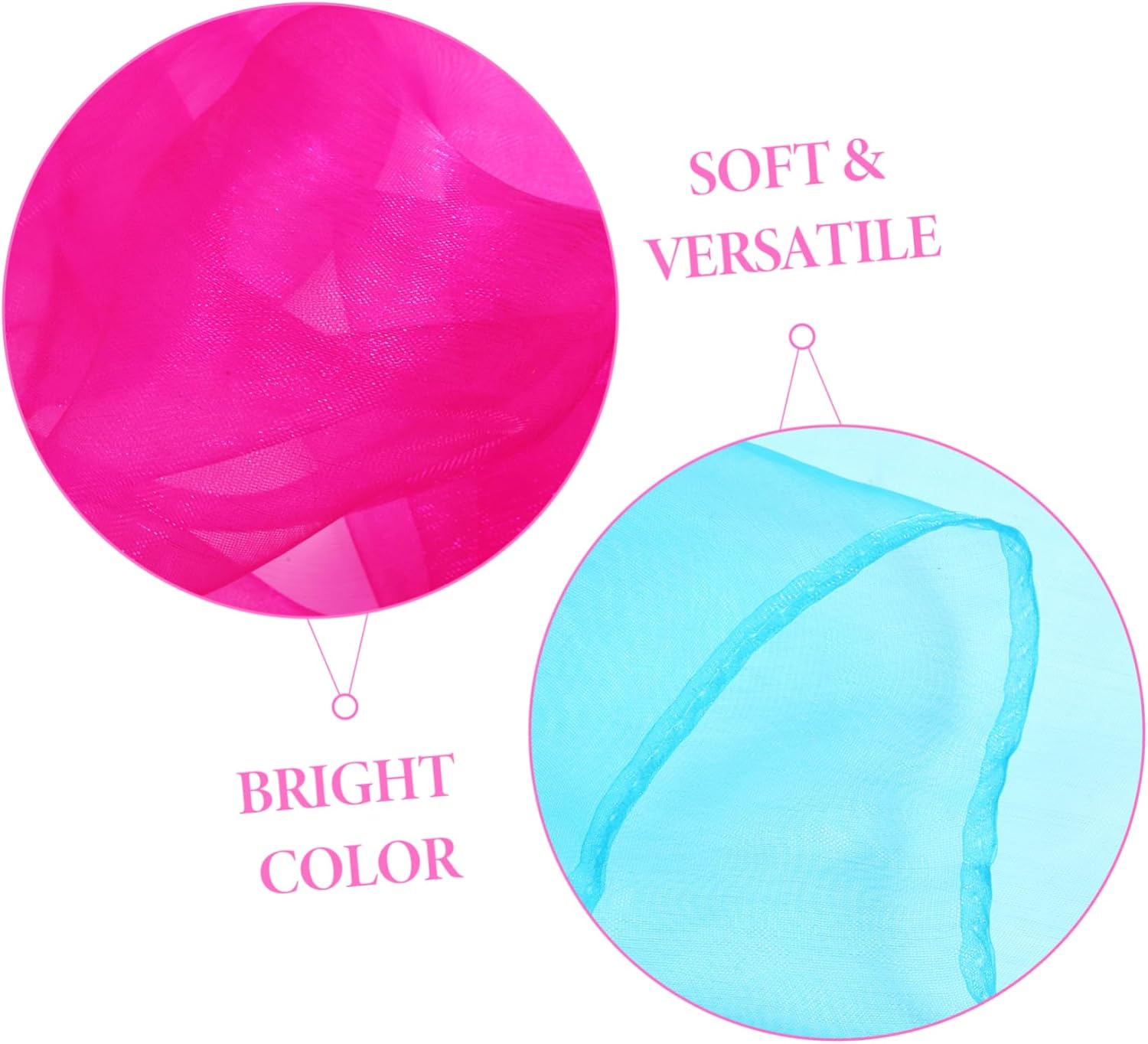 12Pcs Dance Scarves for Candy Color Juggling Performance Props Soft Scarves for Stage Music Dance and Party Decorations