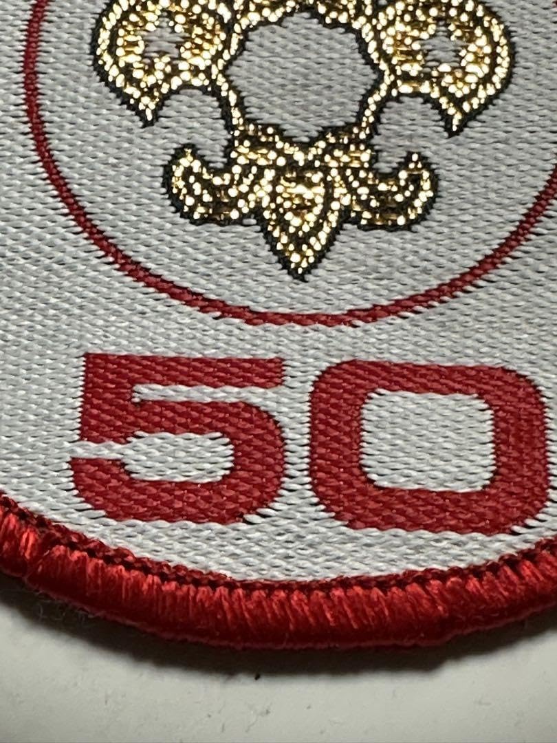 ボーイスカウト 50周年ワッペン 【 新品 】 ボーイスカウト 50周年ワッペン 【 新品 】