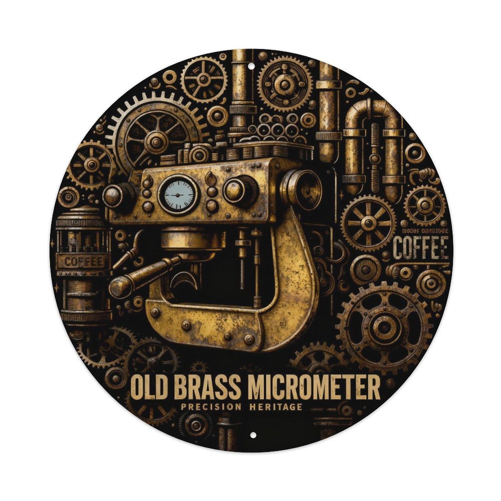 PRECISION HERITAGE Metal Tin Sign Plaque