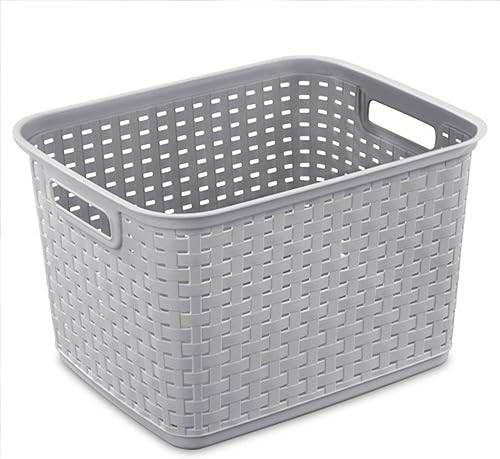 Miniatura 8 de Sterilite - Canastilla alta con trama Color cemento 6 unidades 12736A06