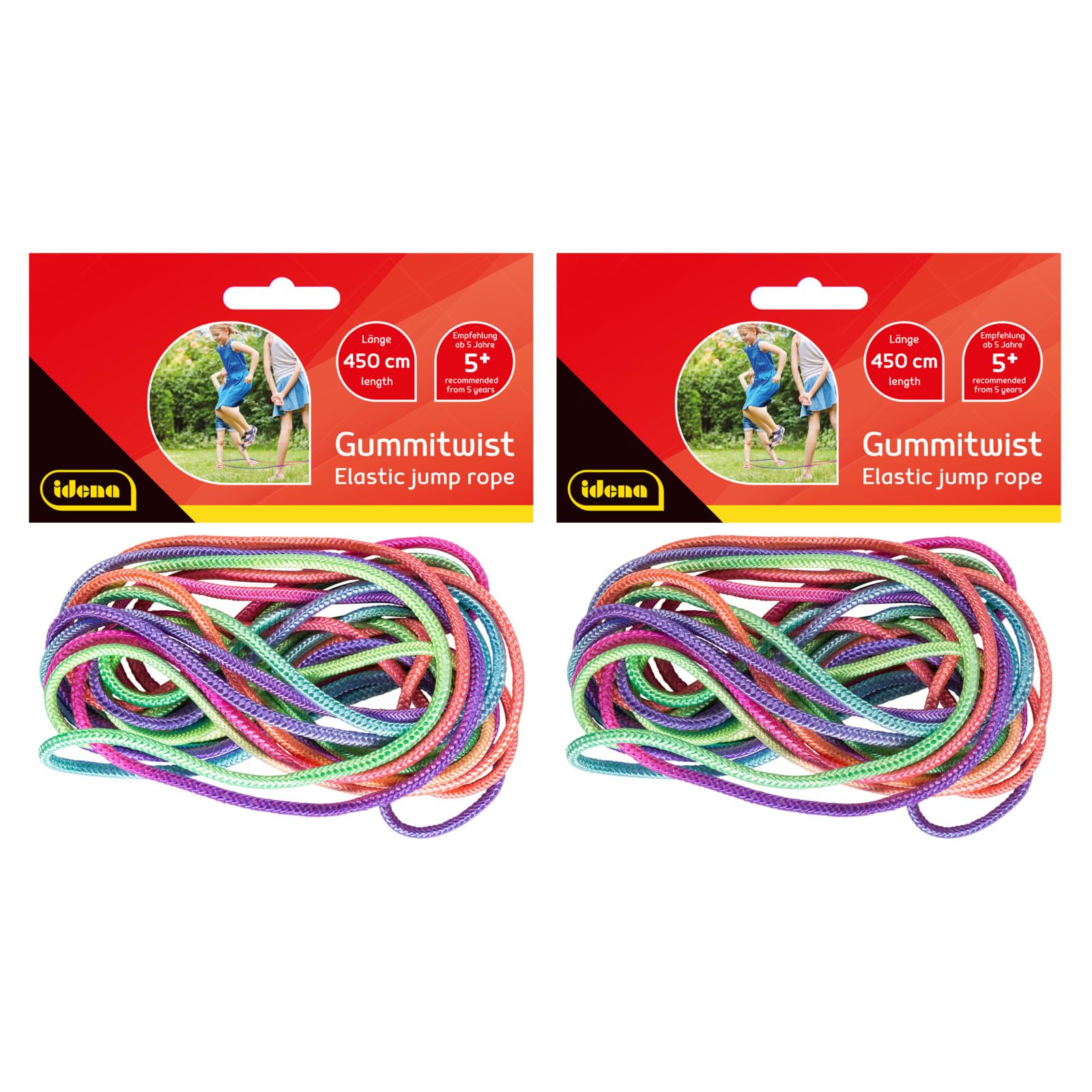 Jeu de Saut Gummitwist Idena - Corde Élastique Multicolore pour Enfants