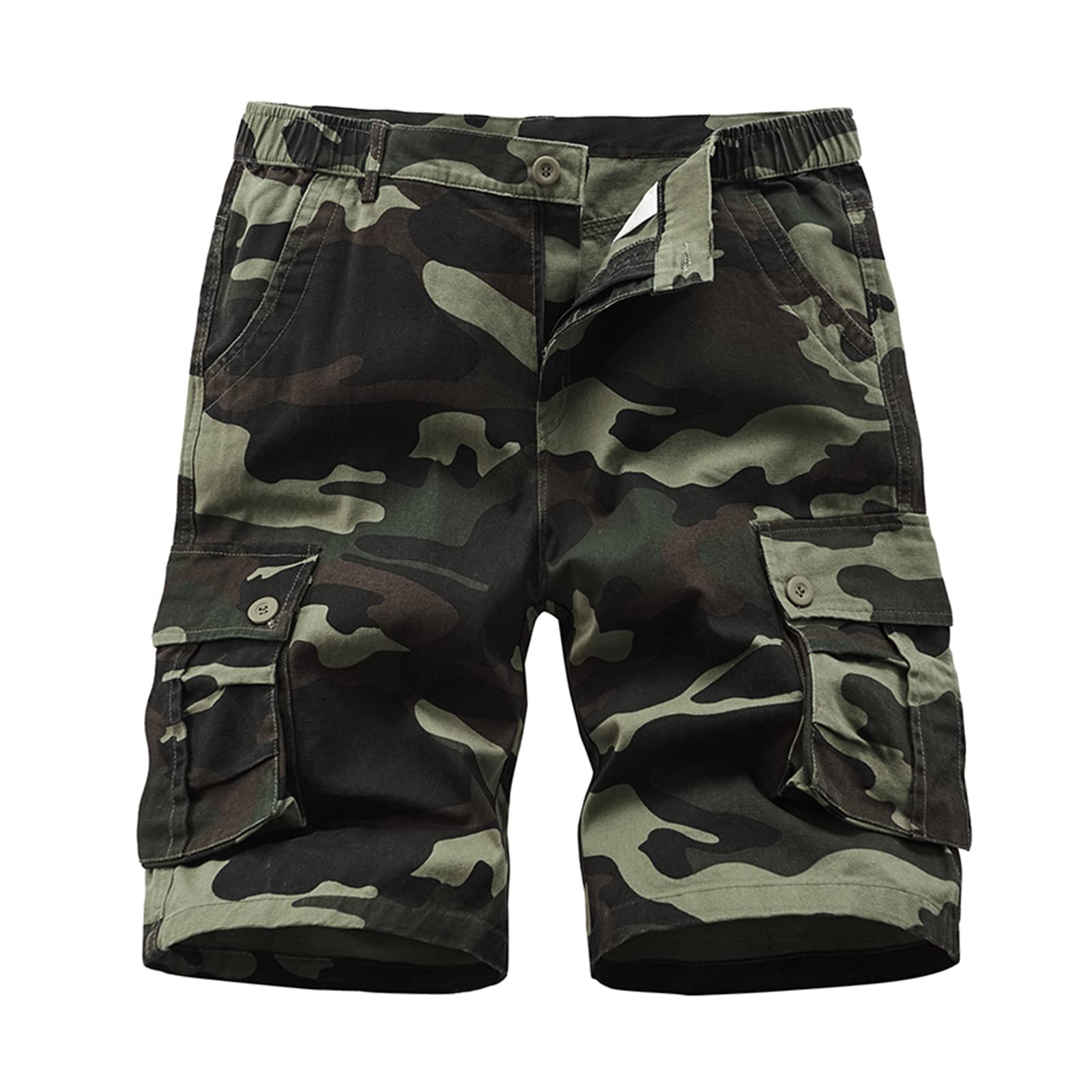 BWBIKE Herren Camo Cargo Kurze Casual Arbeit Shorts Klassisc