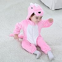 Vista 15 de TONWHAR - Mameluco con capucha, fantástico disfraz infantil de varios animales, como tigre o dinosaurio Multi