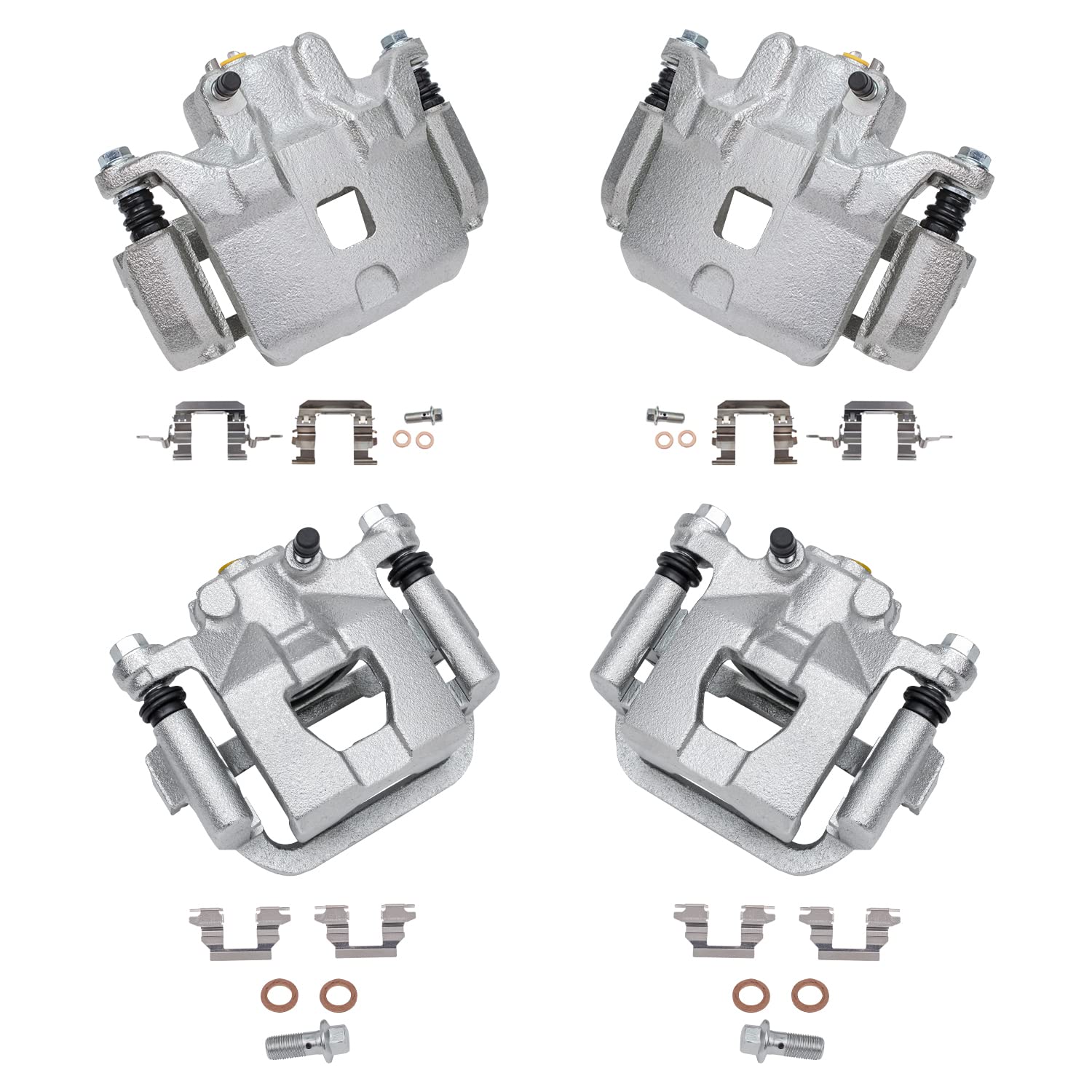 Detroit Axle - 4pc Brake Calipers for 2002-2006 Nissan Altima