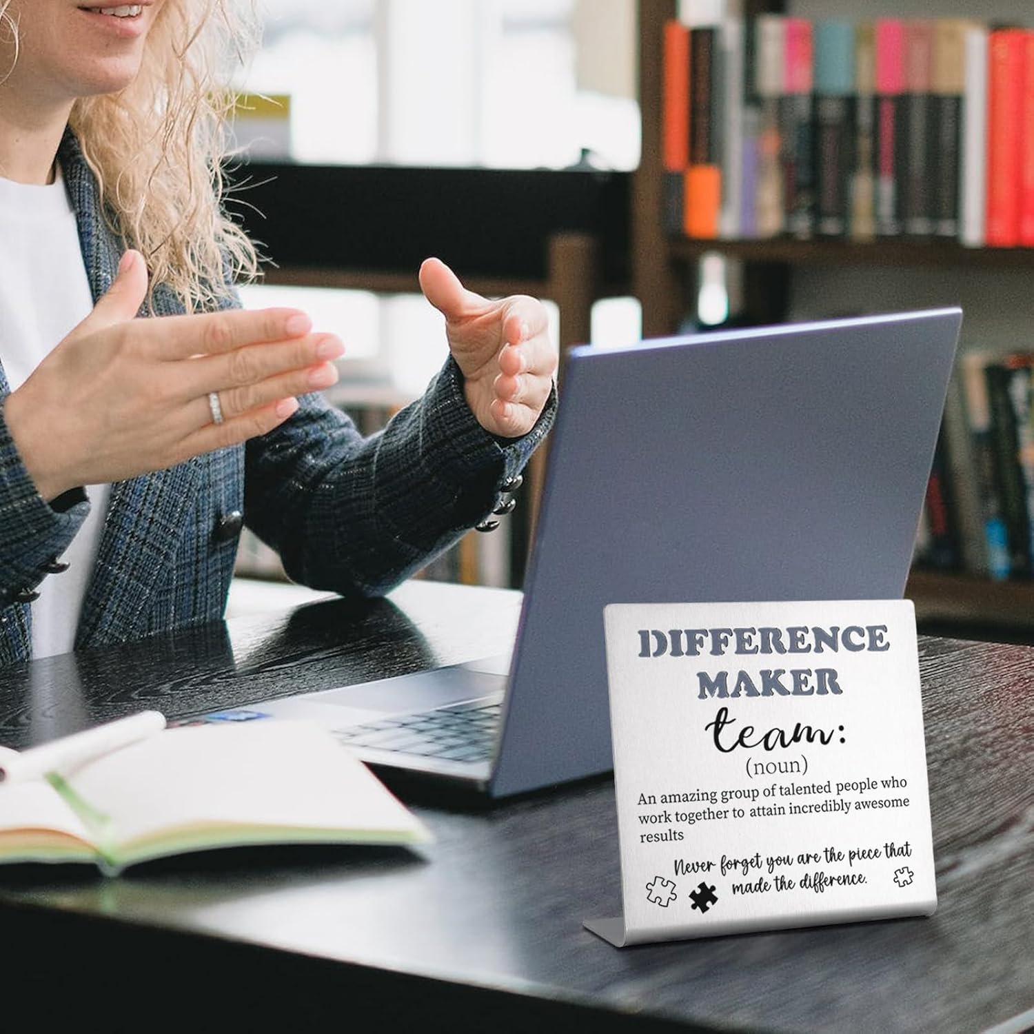 Team Appreciation Gifts for Employees, Coworkers, Thank You Appreciation Gifts for Women Men Employee Coworker Leaving Team Decorative Signs Plaques bke65 - Image 4