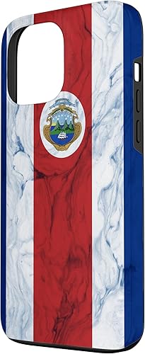 Miniatura 2 de iPhone 13 Pro Max Bandera de Costa Rica y fondo elegante - Funda del orgullo costarricense