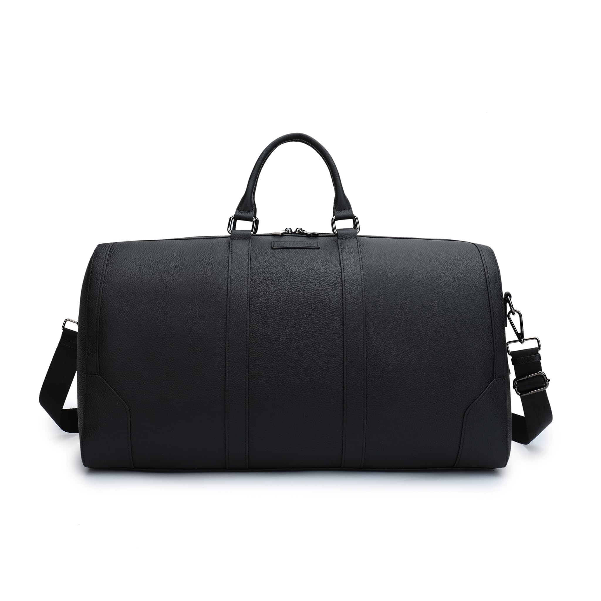 Carlheim Weekendbag, Weekender Kai, Genuine Leather, Black