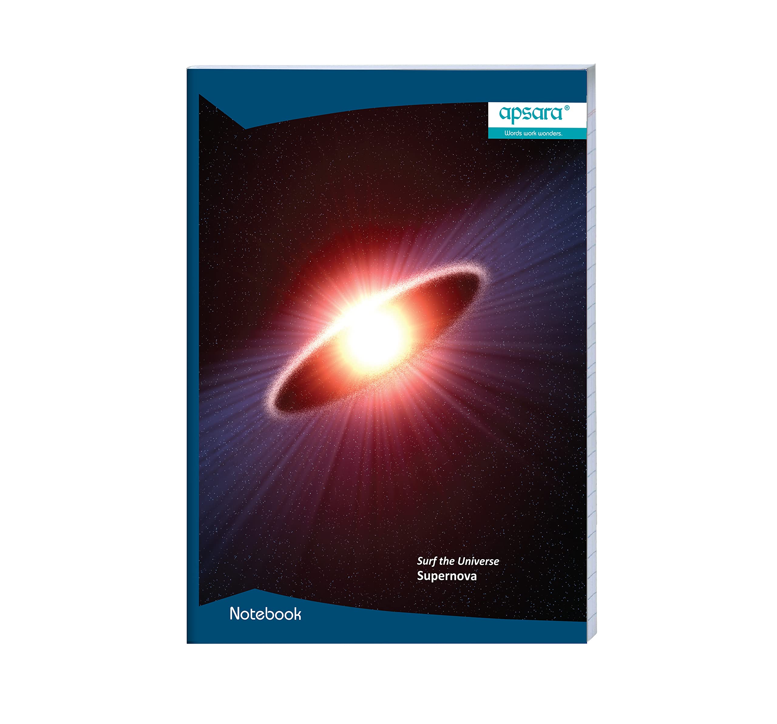 Apsara A4 Size Long Notebook | 29.7 CM x 21 CM Approx - Pages 240 | Single Line Notebook | GSM 56 | Use for School,College Student & Professionals | Covers May Differ | Pack of 6 Books