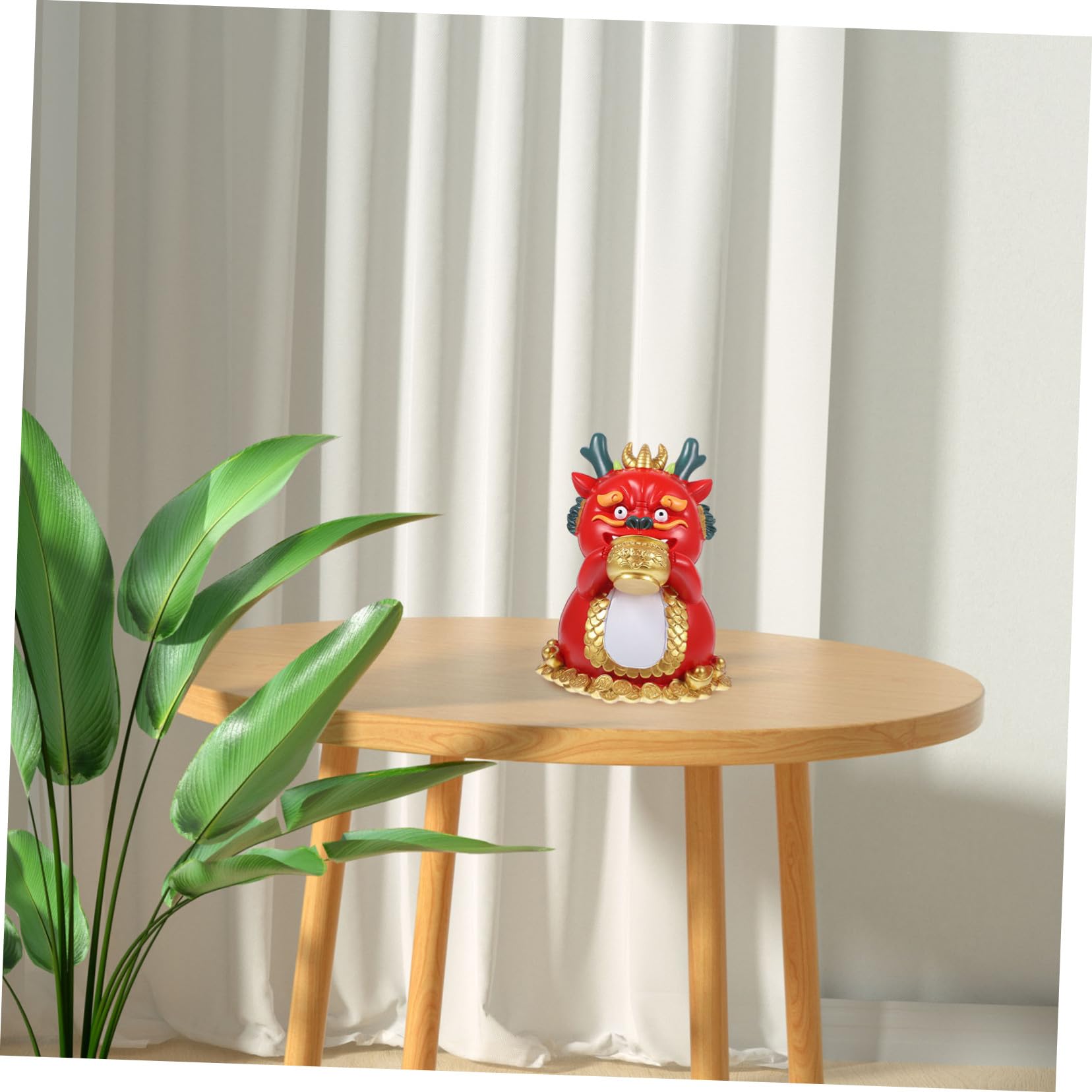 Drachen Spardose aus Kunstharz für Wohnzimmer Dekoration Chinesisches Neujahrs Geschenkstück