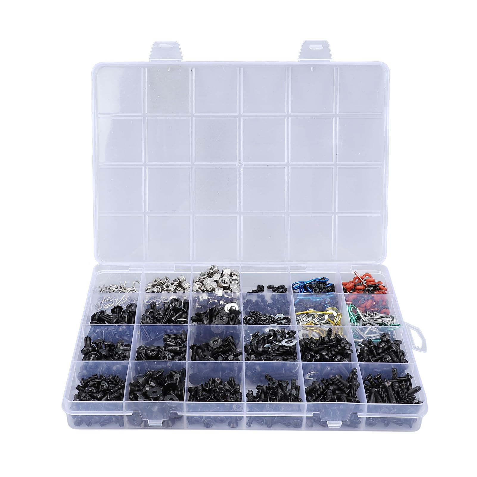 RC Screw Kit, RC Metal RC Car Repair Screw for 1/10 RC Cars