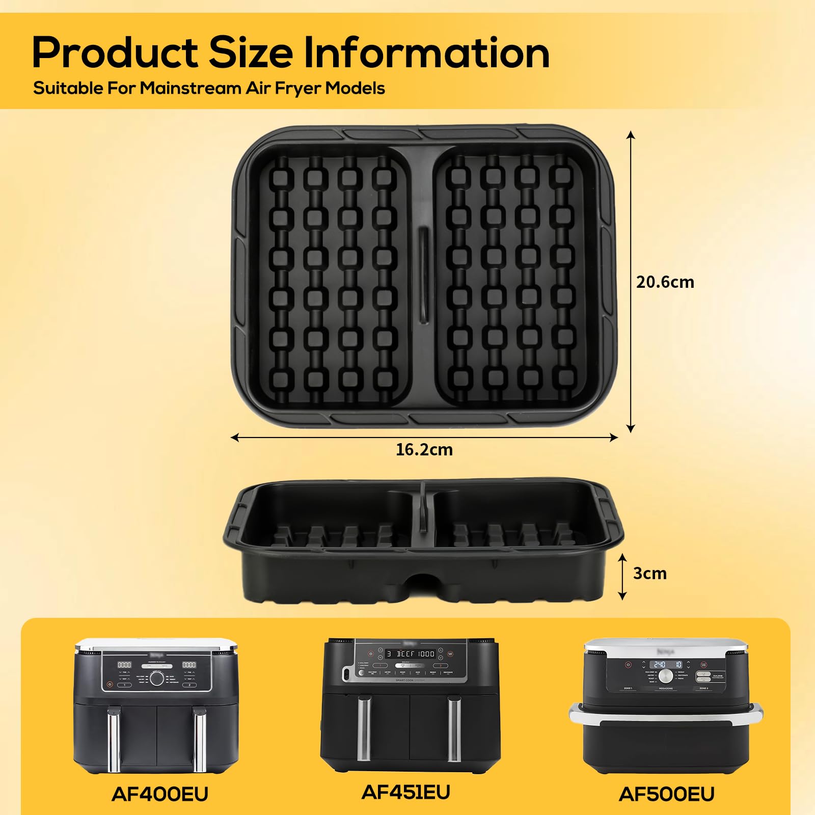 Moule Air Fryer Accessoires Pour Ninja Af400Eu,Af451Eu