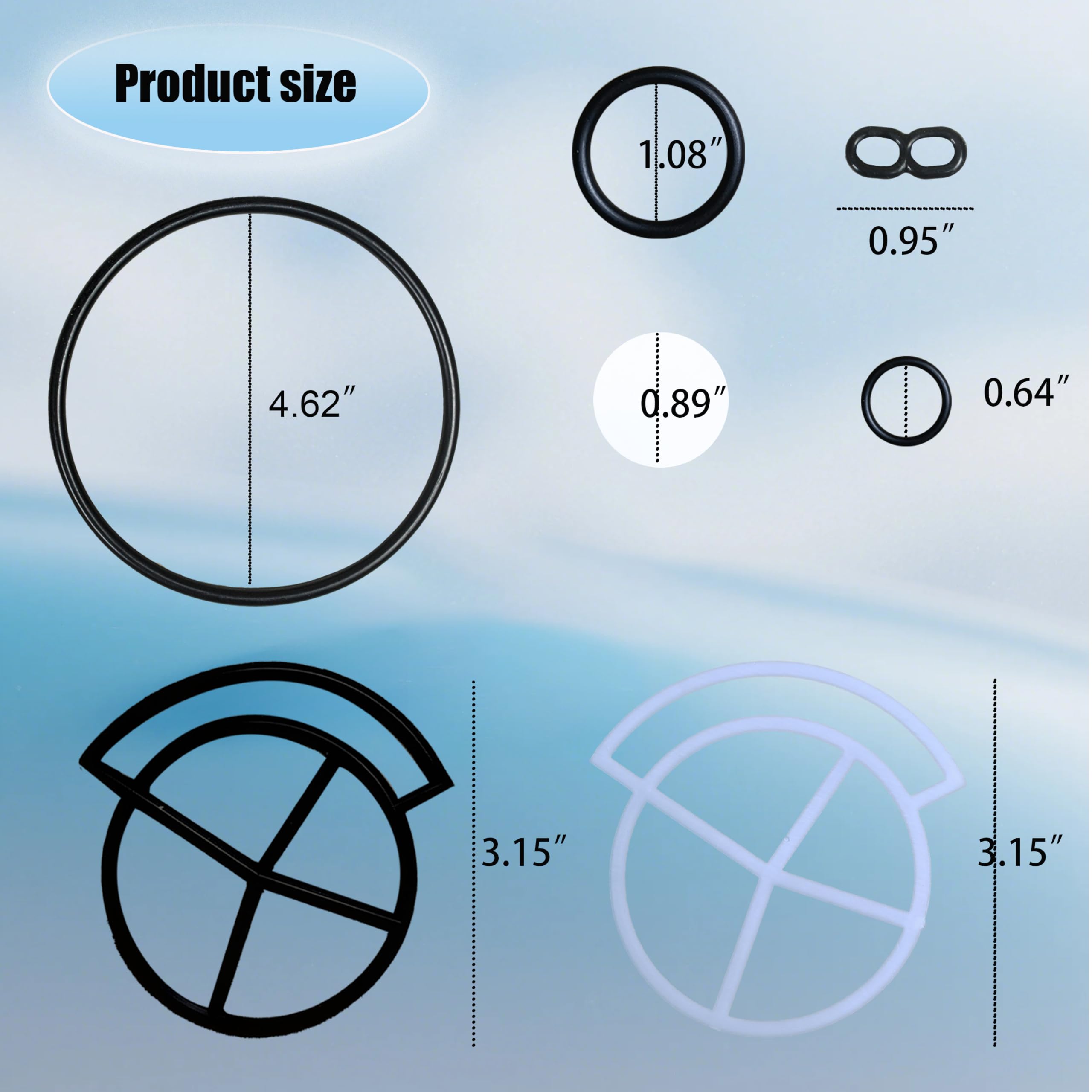 Water Softener Seal Kit - Yomaray 7185487 -4