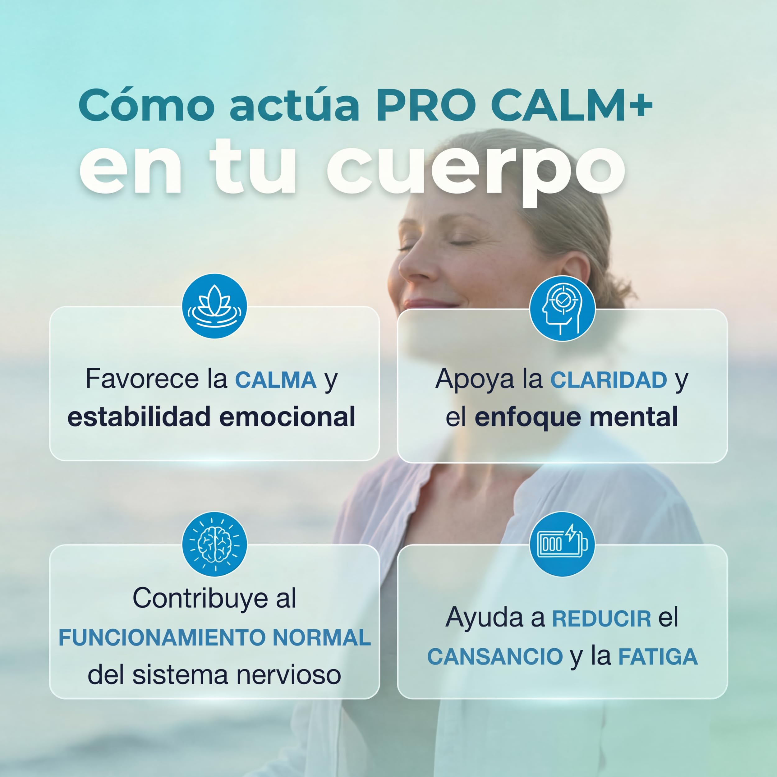 Pro Calm+ | Ashwagandha KSM-66 y Magnesio | 60 Cápsulas | Con Magnesio Bisglicinato Albion TRAACS, Rhodiola y vitaminas B6, B9, B12. Clean Label sin EGCG. Equilibrio emocional.