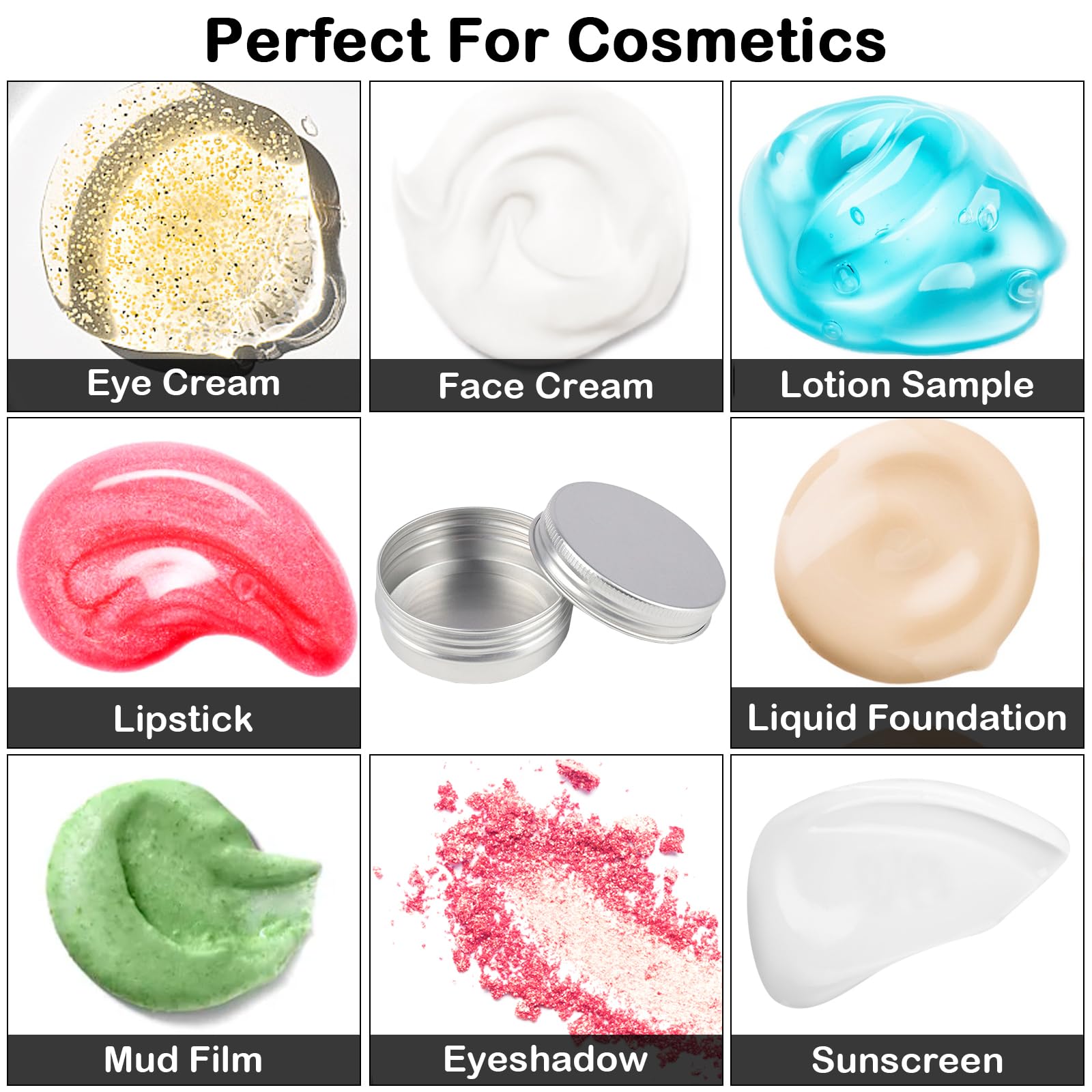 Foraineam 48 Stück Alu-Dosen Mit Schraubdeckel – Leere Metalldosen 60 Ml Für Lippenbalsam & Basteln