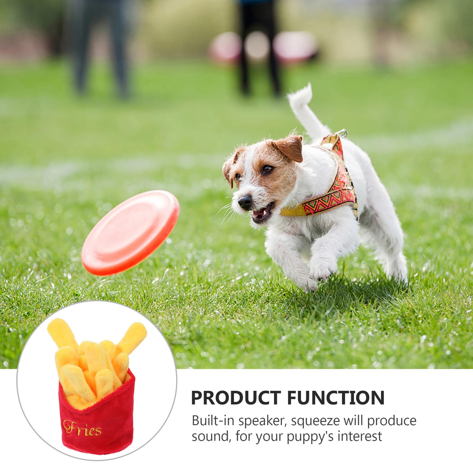 SHINEOFI Chien Résistant Mâcher Peluche Siffle Dentition Chiots Anti-Stress Couineur Pet Toy