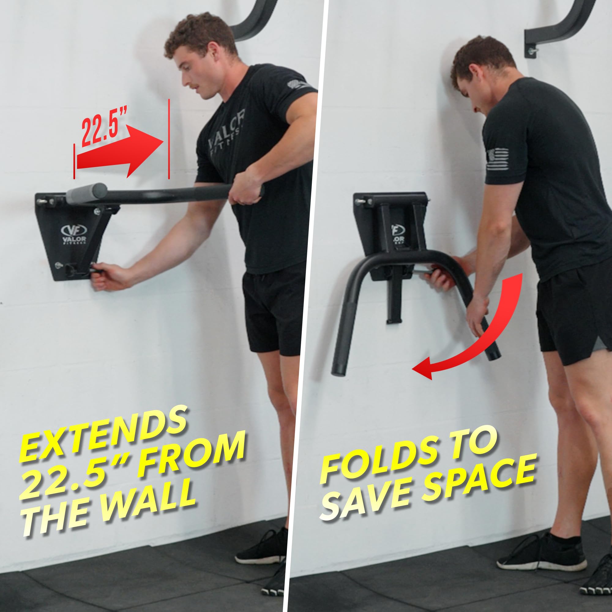 Valor Fitness Estación de inmersión de montaje en pared DP-2