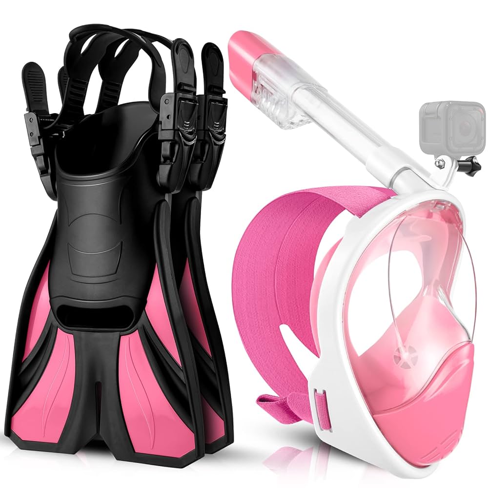 Amazon | Odoland シュノーケルセット フルフェイス型