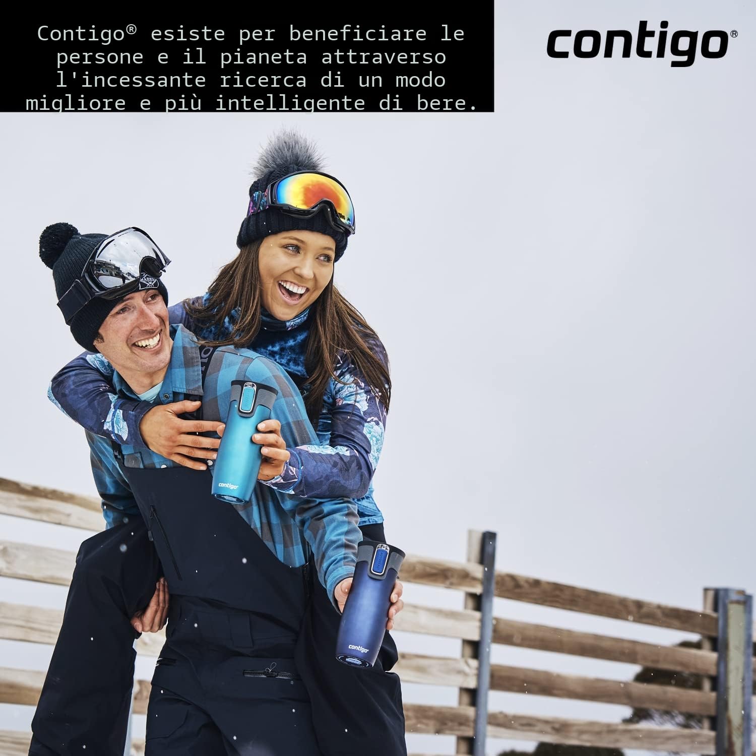 Contigo Tazza Termica West Loop Autoseal, Tazza Caffè da Viaggio in Acciaio Inossidabile, Contenitore Termico a Tenuta Stagna, con Coperchio Privo di BPA, 470ml, Nero (Matte Black)