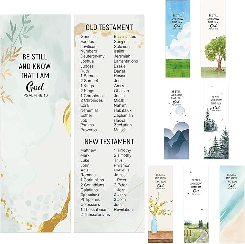 Qilery 64 marcadores de libros de la Biblia con letra grande, regalos cristianos, marcadores de libros para leer marcadores cristianos, marcadores