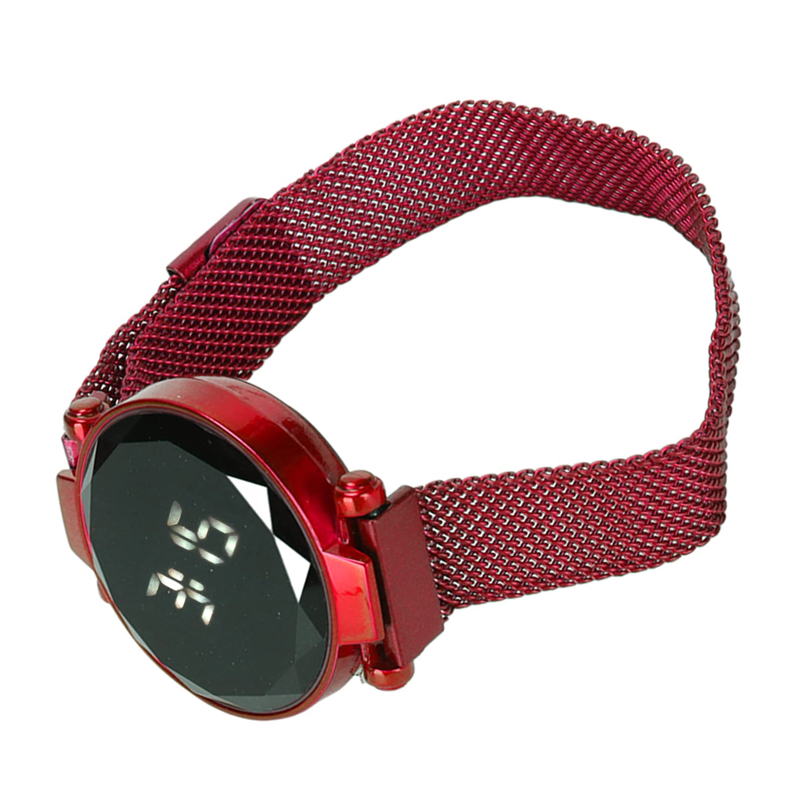 Cocoarm Reloj LED Redondo, Material de Aleación, Pantalla Táctil Grande, Diseño de Moda para Mujeres, Adolescentes y Niñas