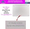 mCover Solo Funda Compatible con MacBook Neo 13 pulgadas 2026 o Posterior (Modelo A3404, con Chip Apple A18 Pro, Pantalla Retroiluminada LED de 13") - Púrpura 5