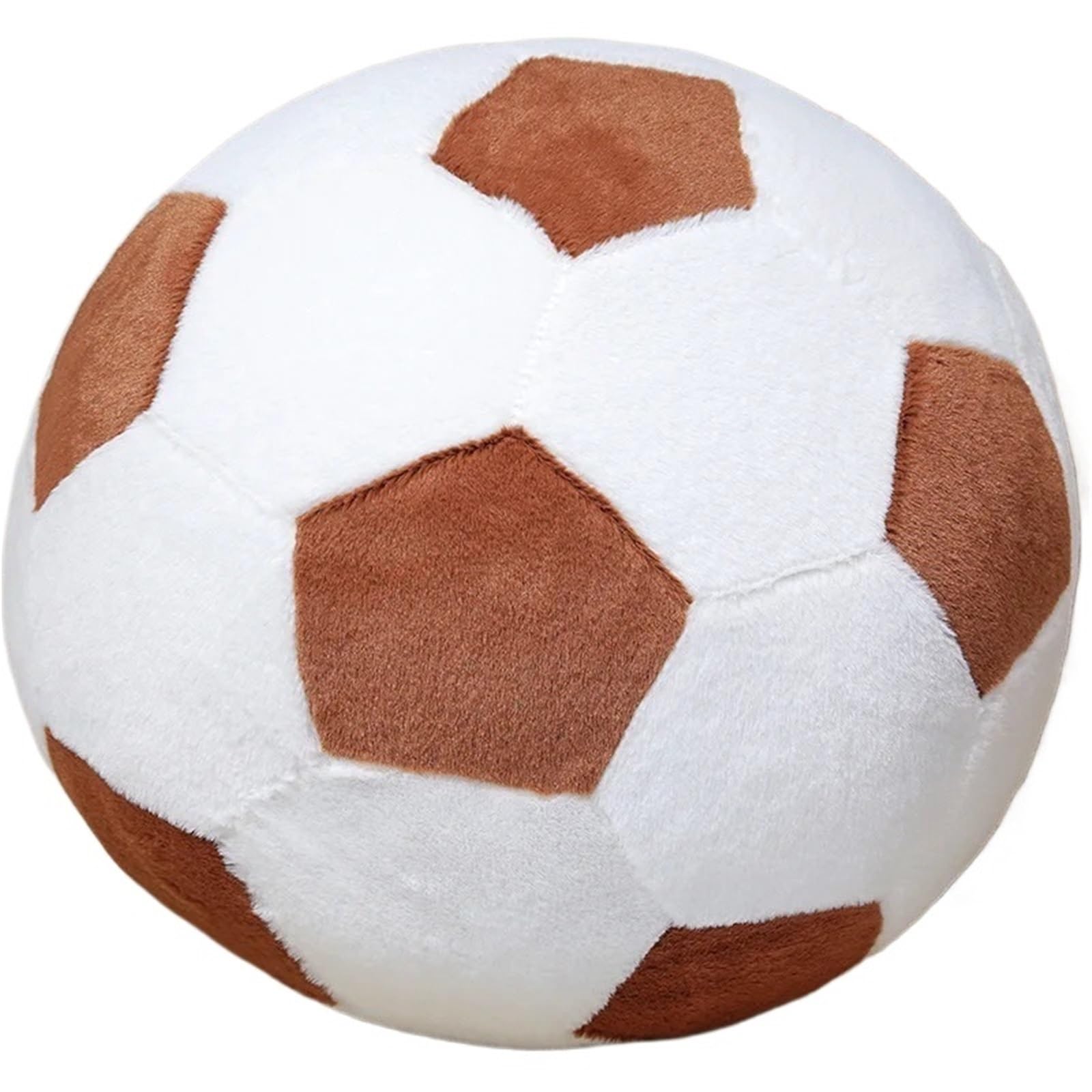GIYXHU 25cm Simulation Football Pillow Sports Theme Ball Sofa Bed Lumbar Cushion For Home Decor Stuffed Plush Toys for Sofa(Brown)