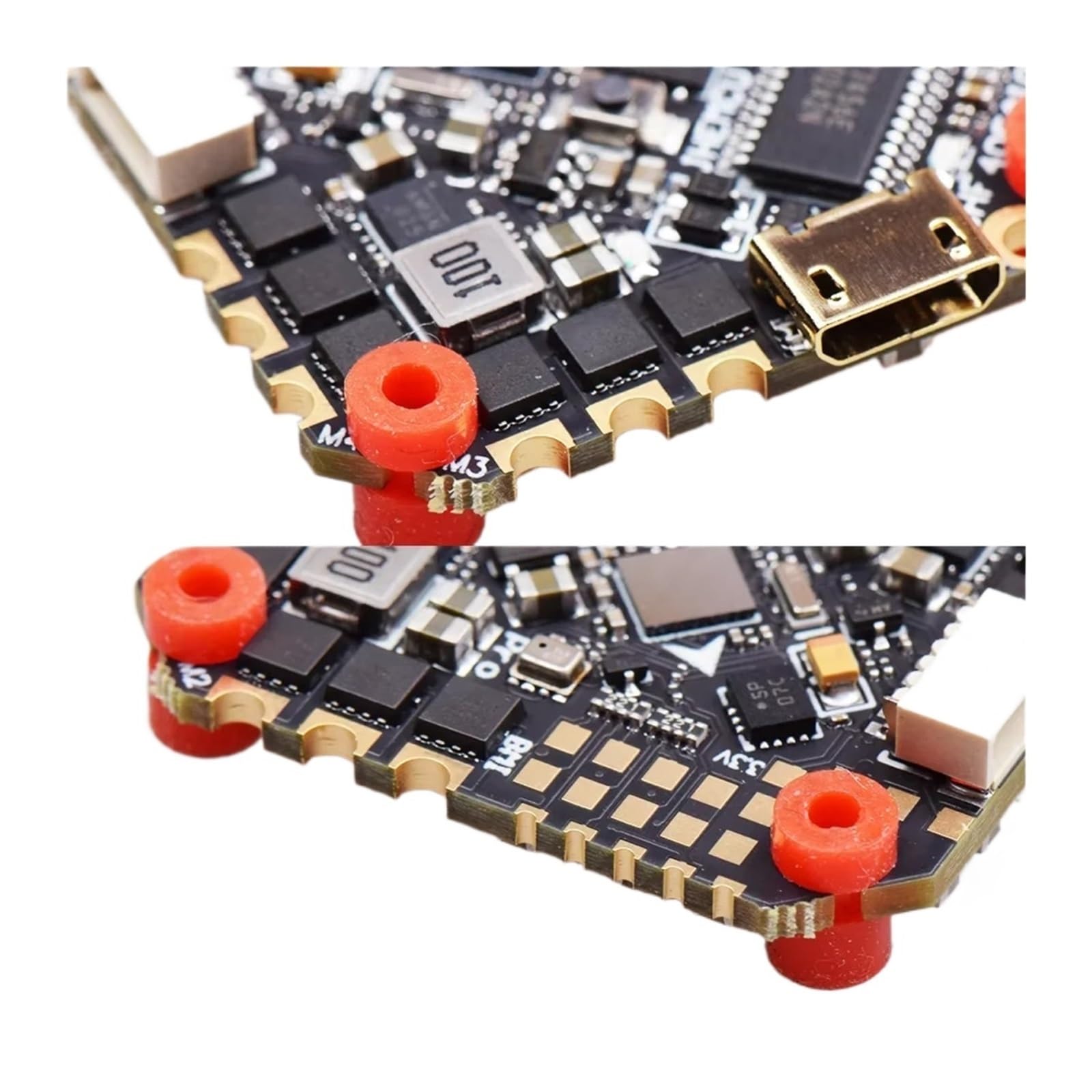 AIO Flight Controller ESC, GHF405AIO-HD 40A F405 2-6S | OSD Dshot600 für Toothpick Racing-Drohne, 33x33mm, Verbundmaterial