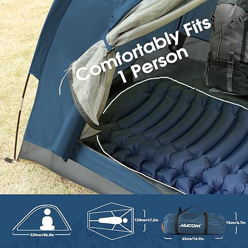 Miniatura 3 de Tienda de campaña para 124 personas tienda de campaña ligera para mochileros, impermeable, resistente al viento, fácil instalación, para exteriores,