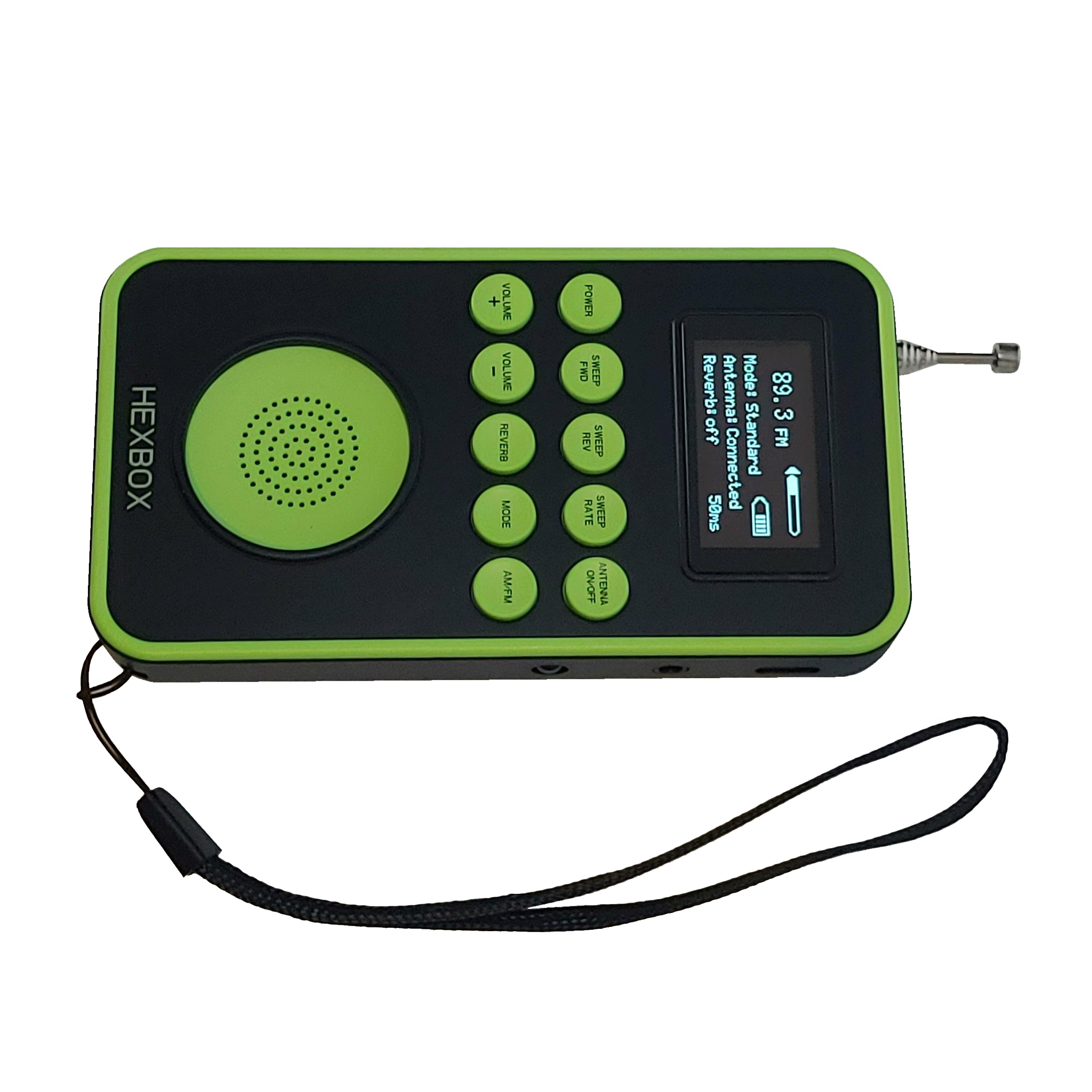 HexBox Spirit Box Equipo de caza de fantasmas AM FM Radio Escáner Encuestas paranormales Kit de herramientas de búsqueda ITC Gear Ghost Box Equipo paranormal Pod EVP Grabadora EMF Contador