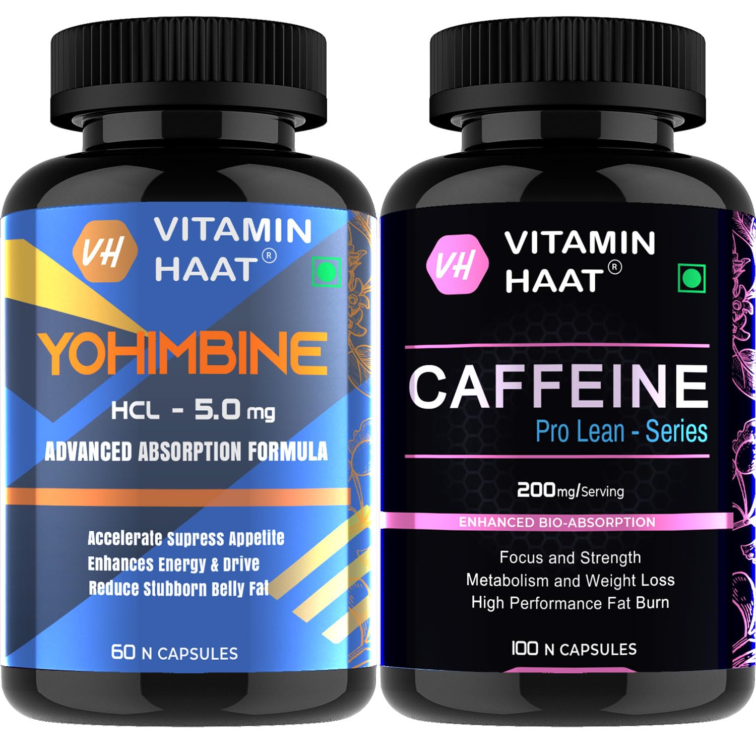 Yohimbine 5 mg 60 Capsules with Caffeine Capsules-image-3