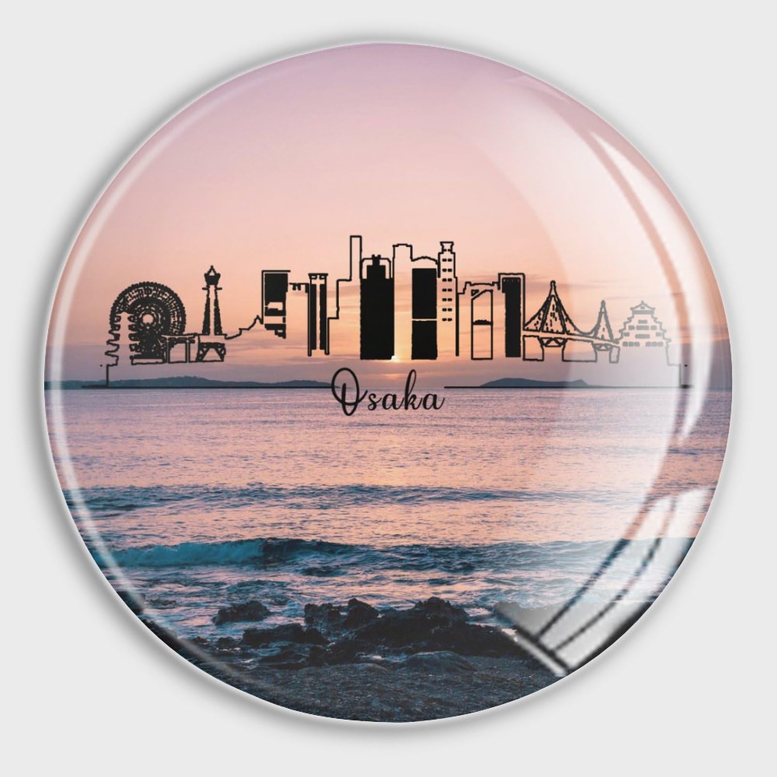 Magnet frigo Osaka souvenir de vacances pour décorer votre cuisine