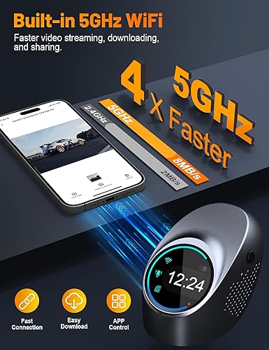 Miniatura 3 de Affver Cámara de tablero 4K, WiFi 5G integrado, pantalla táctil, tarjeta SD gratuita de 64 GB, cámara de tablero para automóviles con aplicación,