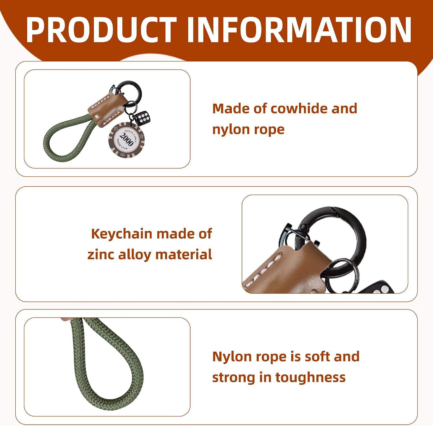 Handmade Leather Phone Wrist Strap Phone Finger Ring Strap, image 3