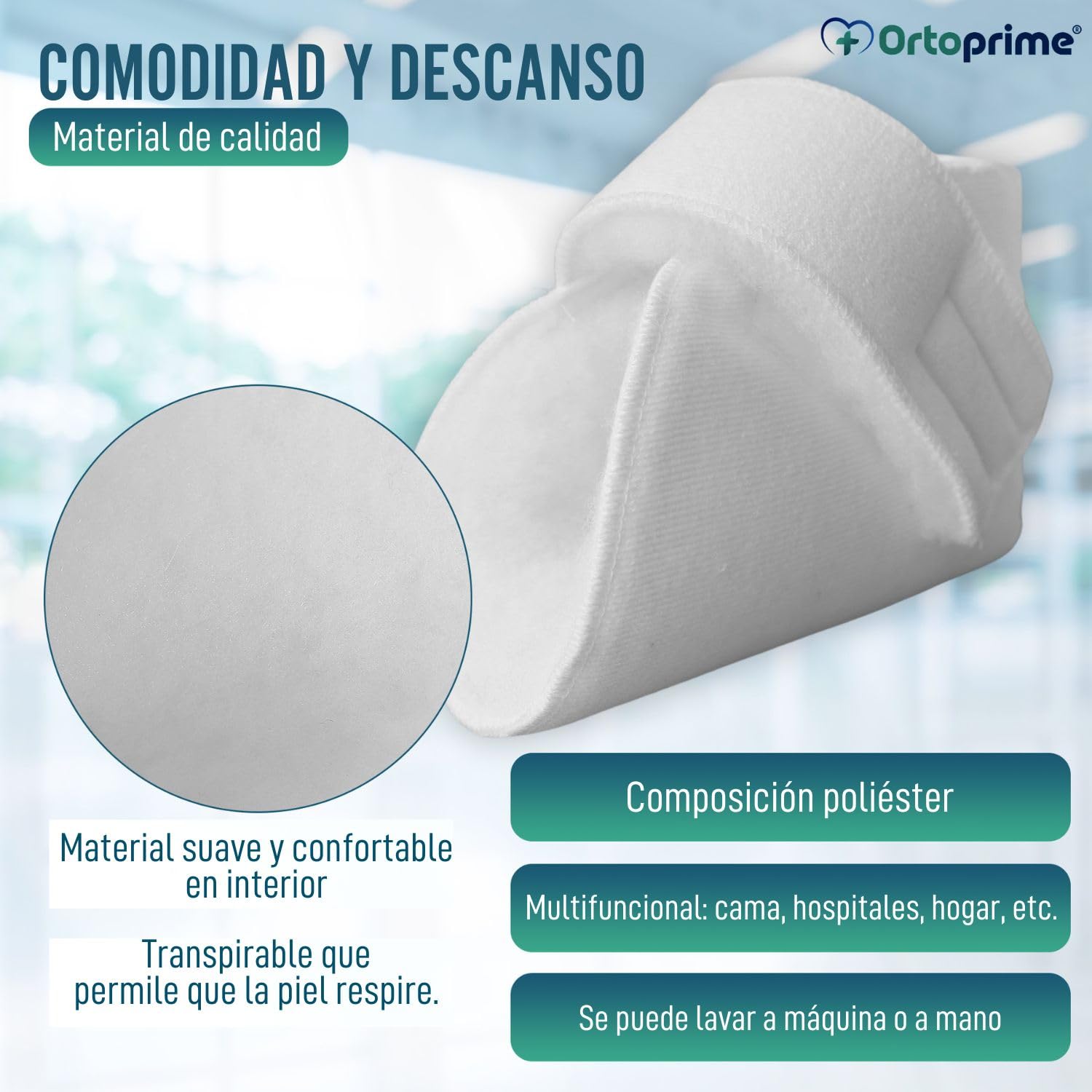 OrtoPrime Protectores de talón para úlceras por presión, paquete de 2 protectores de talón de forro polar para cama silla de ruedas protector de talón de piel de oveja para úlceras por presión